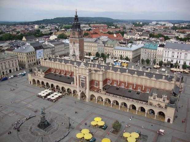 Sukiennice on Main Square in Krakow