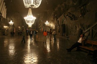 duża sala w kopalni soli Wieliczka