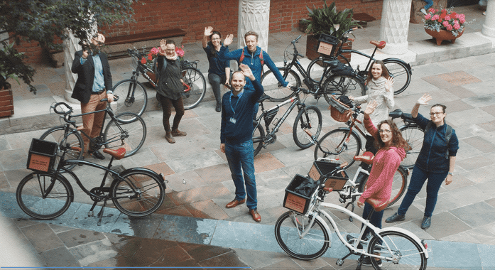 Krakow bike tour in Collegium Maius